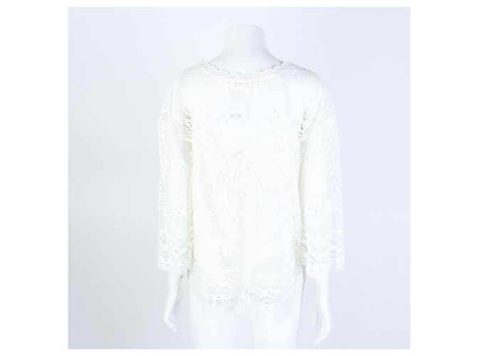 Chloé Chloe Spitzenbluse mit langen Ärmeln - Ansicht 3