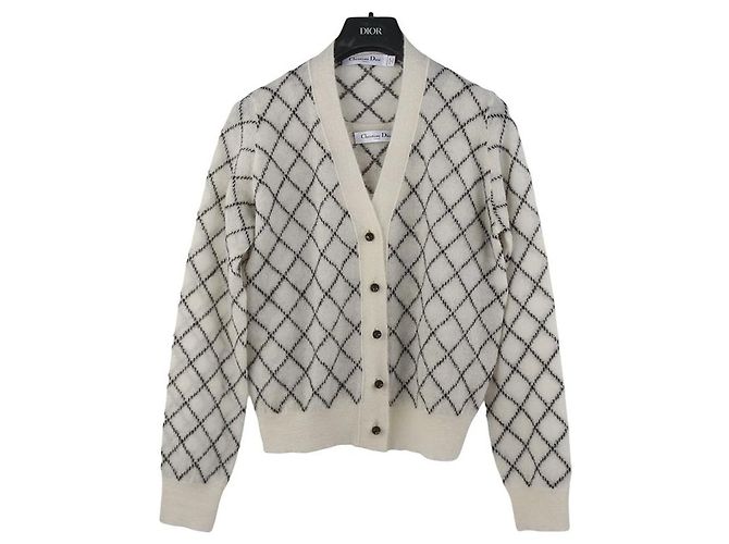Dior Karo-Strick-Set aus Mohair-Alpaka-Mischung Größe Mehrfarben - Ansicht 2