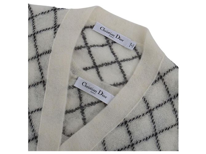 Dior Karo-Strick-Set aus Mohair-Alpaka-Mischung Größe Mehrfarben - Ansicht 6