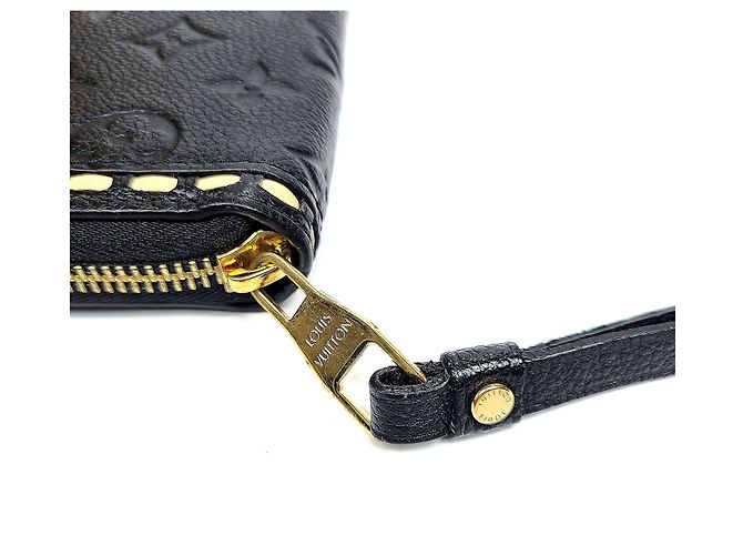 Louis Vuitton Cartera Larga Monogram Unprint Stitch Zip Negro - vista 4
