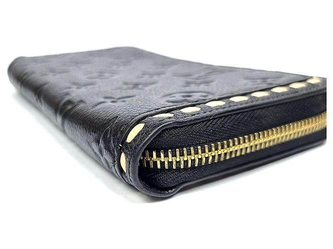 Louis Vuitton Cartera Larga Monogram Unprint Stitch Zip Negro - vista 5