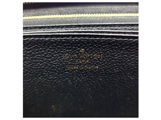 Louis Vuitton Cartera Larga Monogram Unprint Stitch Zip Negro - vista 7