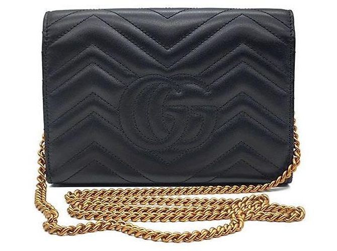 Gucci Borsa a tracolla Marmont Matelassé Nero - vista 3