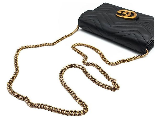 Gucci Borsa a tracolla Marmont Matelassé Nero - vista 5