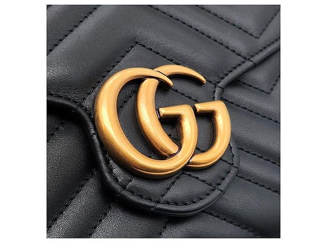 Gucci Borsa a tracolla Marmont Matelassé Nero - vista 8