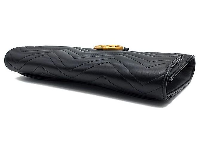 Gucci Clutch Marmont Matelassé Nero - vista 5