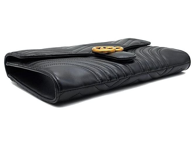 Gucci Clutch Marmont Matelassé Nero - vista 6