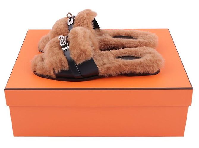 Kelly Hermès Sandali Julia da donna Marrone - vista 12
