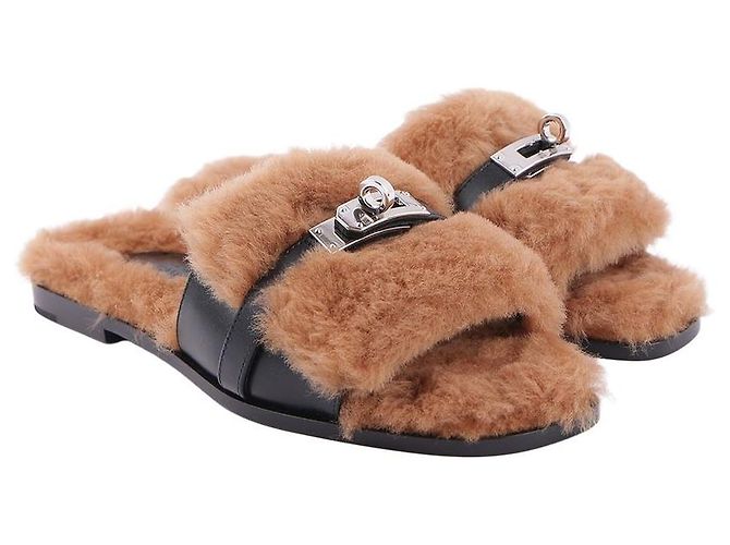 Kelly Hermès Sandali Julia da donna Marrone - vista 8