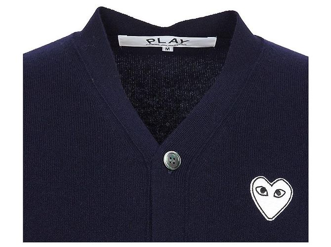Comme Des Garcons Cardigan White Patch AX (Unisex) Schwarz - Ansicht 4