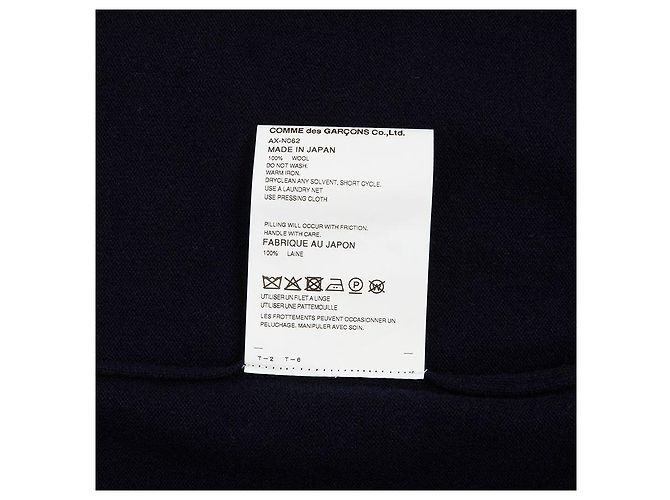 Comme Des Garcons Cardigan White Patch AX (Unisex) Schwarz - Ansicht 7