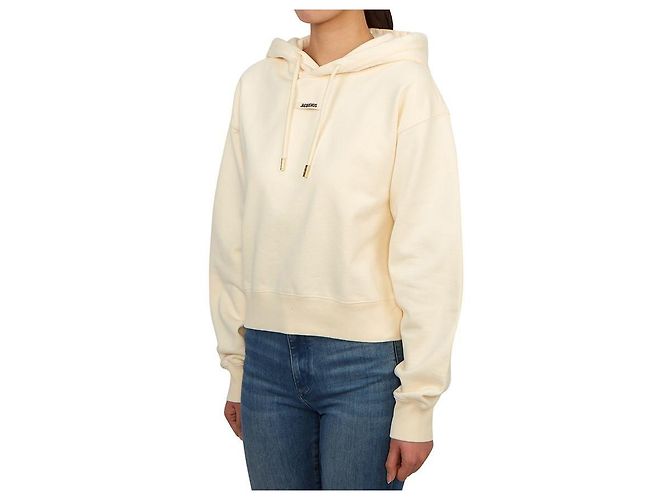 Jacquemus Sudadera con capucha de forro polar para mujer Blanco - vista 5