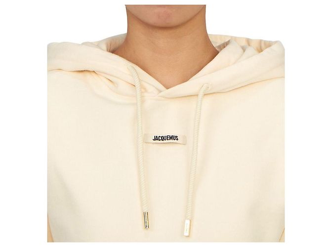 Jacquemus Sudadera con capucha de forro polar para mujer Blanco - vista 8