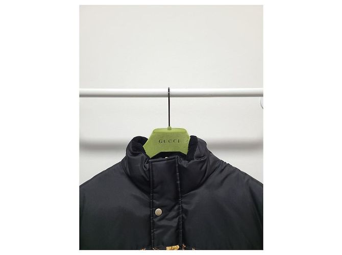 Gucci Black Scott Printed Down Puffer Jacket - view 2