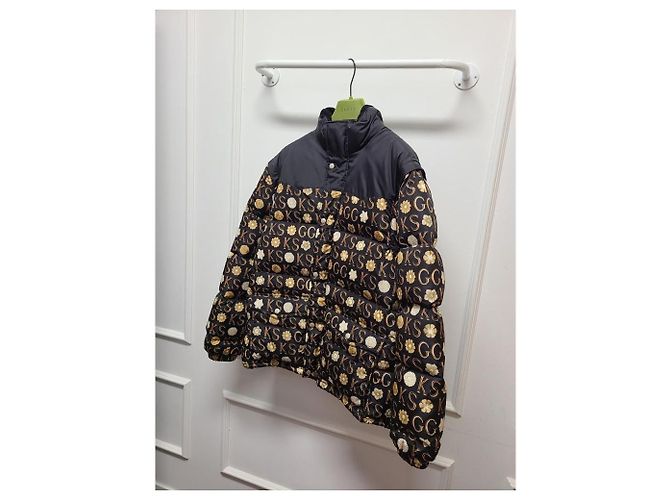 Gucci Black Scott Printed Down Puffer Jacket - view 3