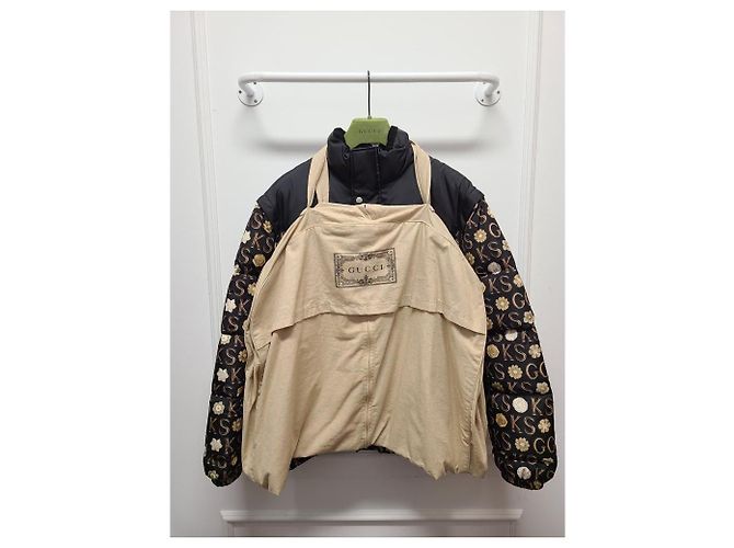 Gucci Black Scott Printed Down Puffer Jacket - view 7