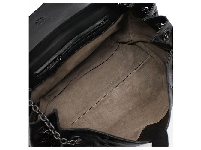 Bottega Veneta Schultertasche aus Python-Mesh und schwarzem Leder - Ansicht 10