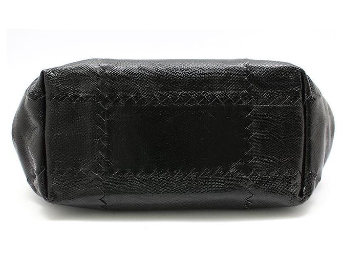 Bottega Veneta Schultertasche aus Python-Mesh und schwarzem Leder - Ansicht 5