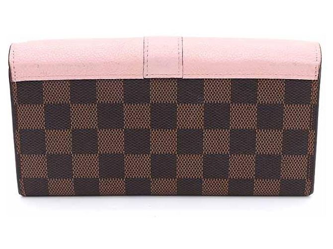 Louis Vuitton Clapton Long Wallet in Damier Ébène Pink - Ansicht 3