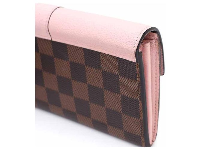 Louis Vuitton Clapton Long Wallet in Damier Ébène Pink - Ansicht 4