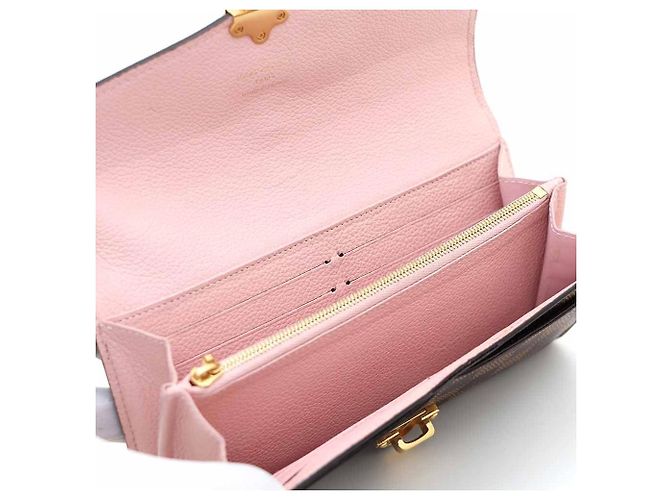 Louis Vuitton Clapton Long Wallet in Damier Ébène Pink - Ansicht 7