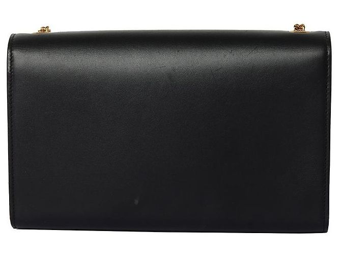 Saint Laurent Borsa Kate con nappa Monogram e finiture dorate Nero - vista 3