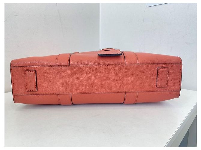 Borsa Tote Business Saffiano Rosa Corallo Bulgari - vista 7