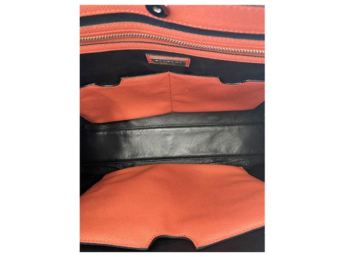 Borsa Tote Business Saffiano Rosa Corallo Bulgari - vista 9