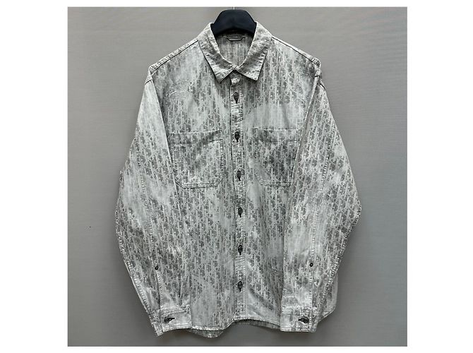 Dior Oblique Casry Baumwoll-Denim-Overshirt Braun - Ansicht 2