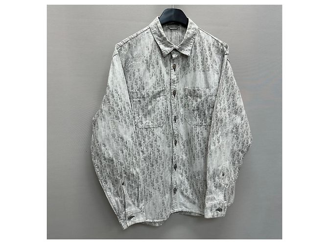 Dior Oblique Casry Baumwoll-Denim-Overshirt Braun - Ansicht 4