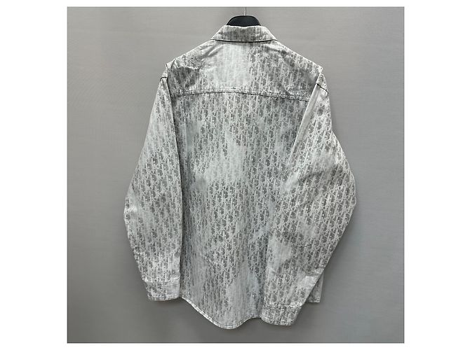 Dior Oblique Casry Baumwoll-Denim-Overshirt Braun - Ansicht 6