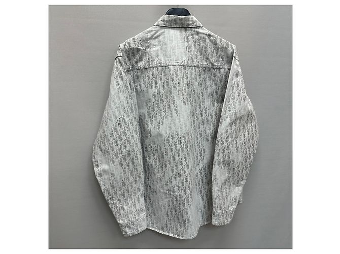 Dior Oblique Casry Baumwoll-Denim-Overshirt Braun - Ansicht 7