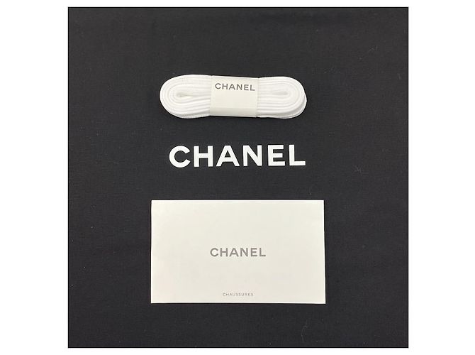 Chanel CC Logo Sneakers Suede White Silvery - view 10