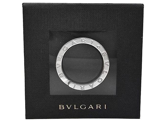 Bulgari Sterling Silver Keyring Silvery - view 5