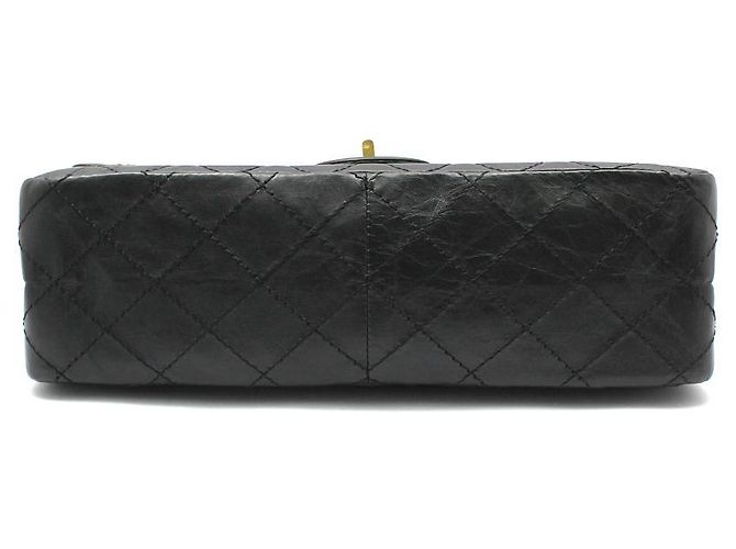 Chanel Sac à bandoulière à chaîne dorée vintage noir taille medium - vue 5
