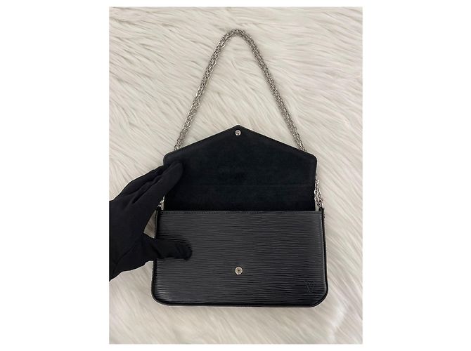 Louis Vuitton Pochette Felicie Epi Arancione - vista 13