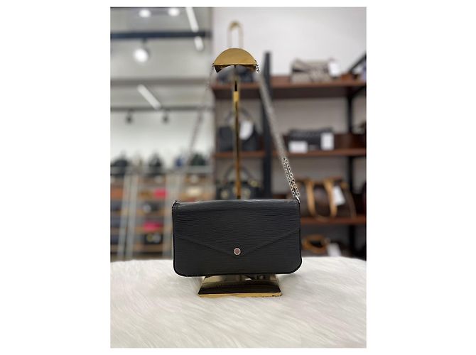 Louis Vuitton Pochette Felicie Epi Arancione - vista 8