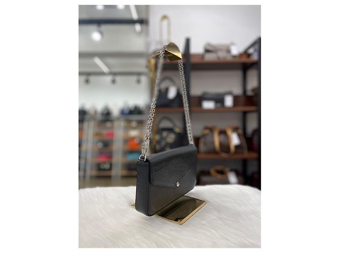 Louis Vuitton Pochette Felicie Epi Arancione - vista 9