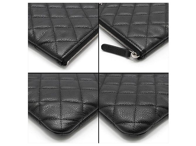 Chanel Clutch Classic New Medium in Caviar Nero - vista 8