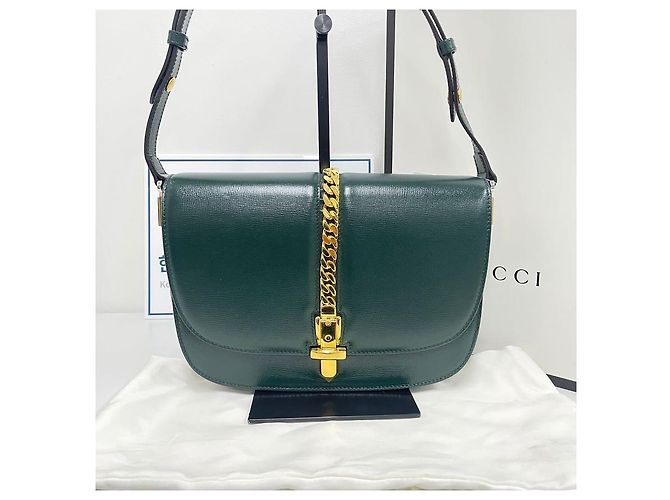 Gucci Piccola borsa a tracolla Sylvie Verde - vista 2
