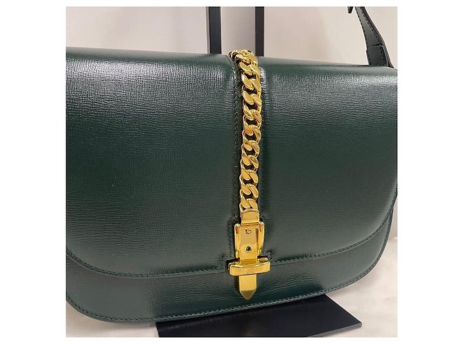 Gucci Piccola borsa a tracolla Sylvie Verde - vista 3