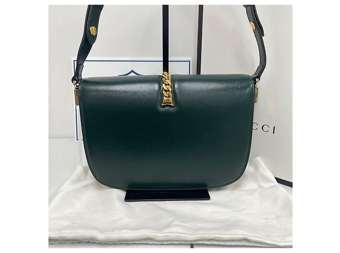 Gucci Piccola borsa a tracolla Sylvie Verde - vista 5