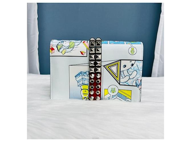 Clutch Prada con stampa e borchie Blu - vista 2