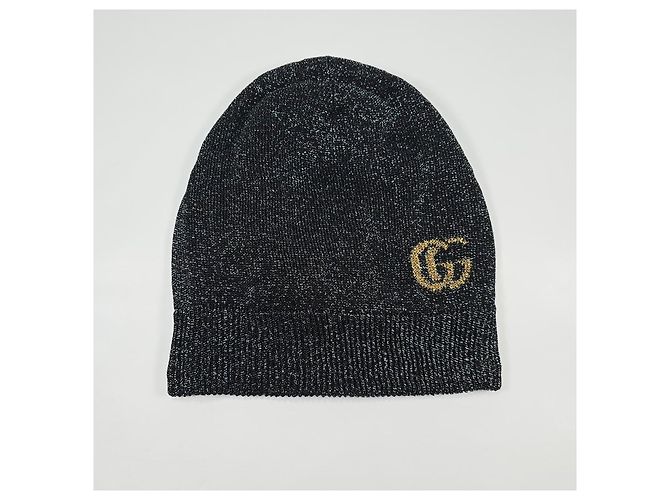 Gucci Gorro de punto doble Negro - vista 2