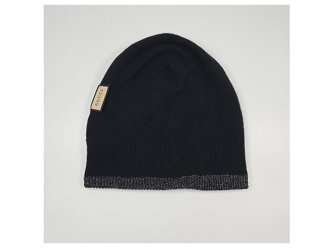 Gucci Gorro de punto doble Negro - vista 5