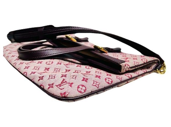 Louis Vuitton Borsa Tote Monogram Mini Lin Francoise e Borsa a Spalla Rosso - vista 5