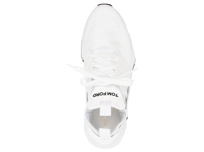Tom Ford Zapatillas Jog de malla de nailon Blanco - vista 10