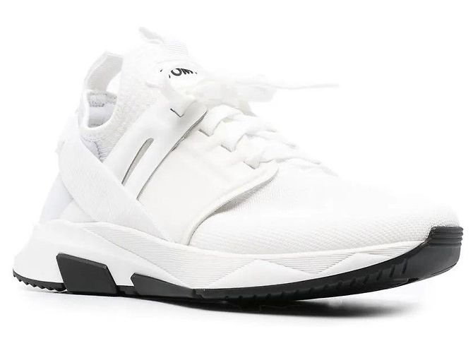 Tom Ford Zapatillas Jog de malla de nailon Blanco - vista 3