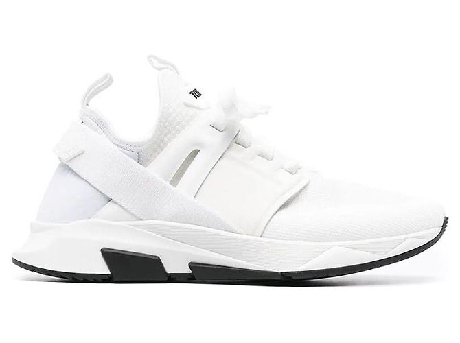 Tom Ford Zapatillas Jog de malla de nailon Blanco - vista 6