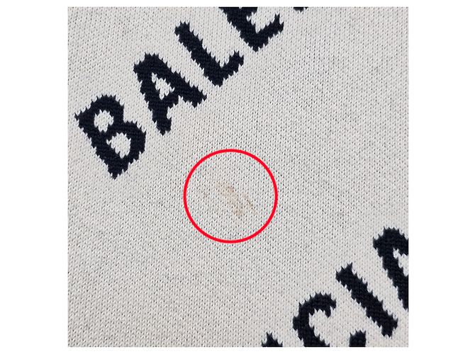 Balenciaga Multi-Logo Knit White - view 4